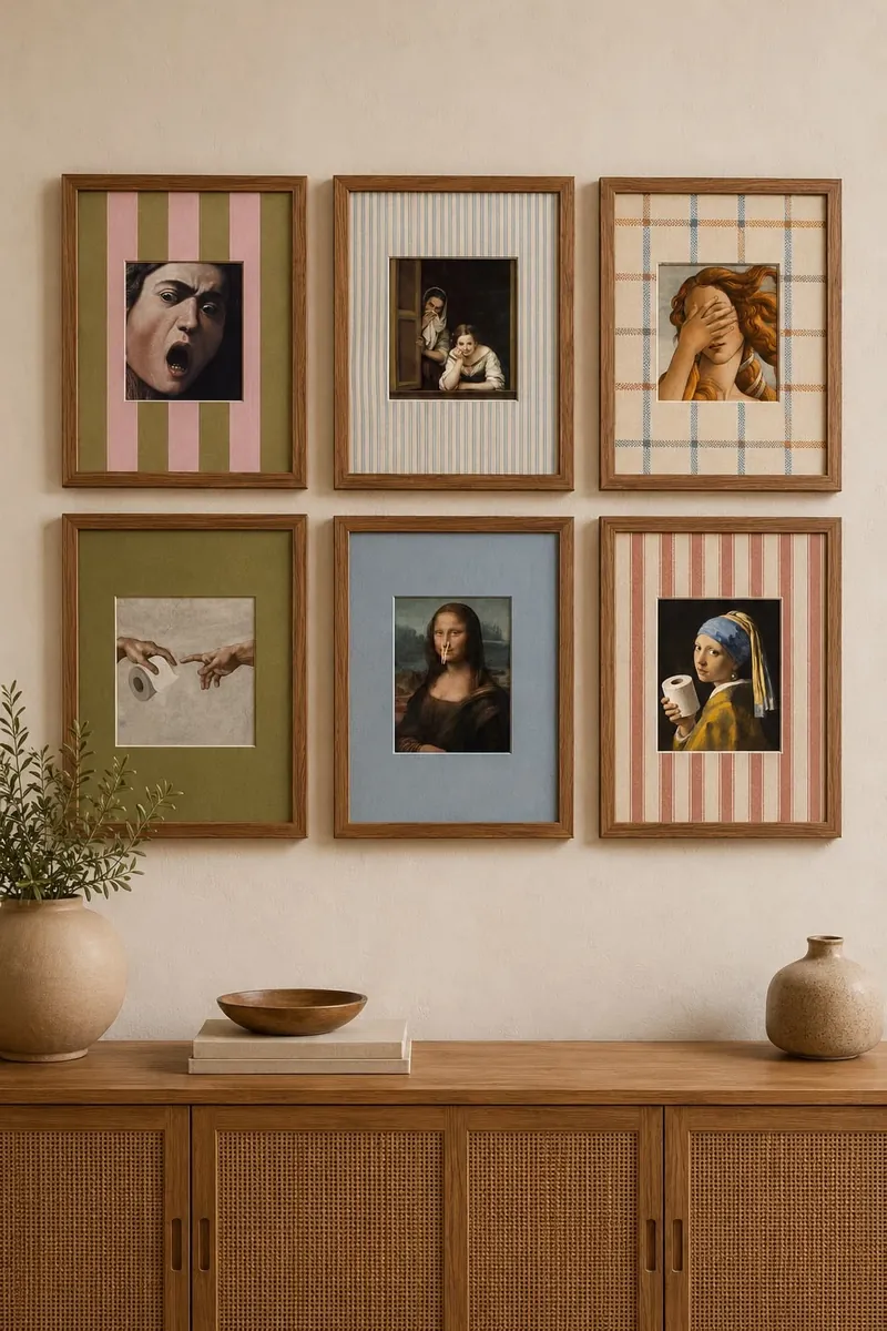 Kelso Frames gallery wall of six framed prints